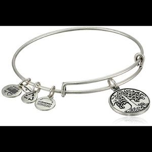 Alex and Ani Silver Tree of Life Bangle Bracelet